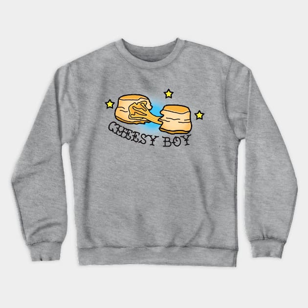 Cheesy Boy Crewneck Sweatshirt by Buenos Biscuits